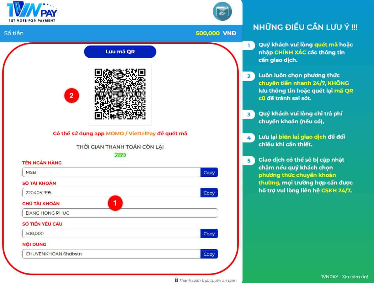 buoc 5: chuyen tien toi sbotop